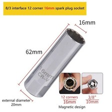 16mm spark plug socket - 16mm, 12