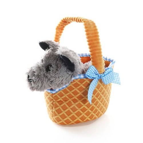 Soft basket with dog toy - basket,