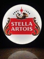 STELLA ARTOIS beer illuminated
