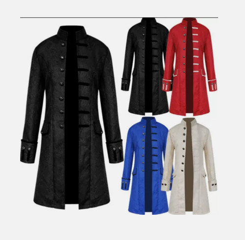 Mens retro gothic jacket - mens, frock