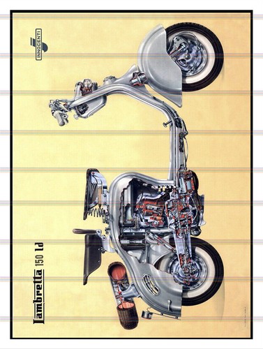 Lambretta retro vintage metal - vintage,