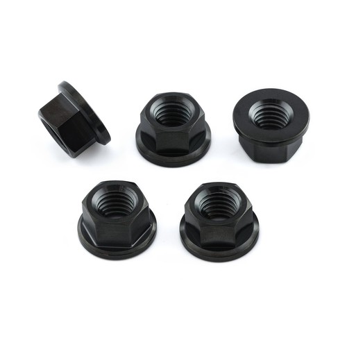 Titanium sprocket nuts - titanium, x5