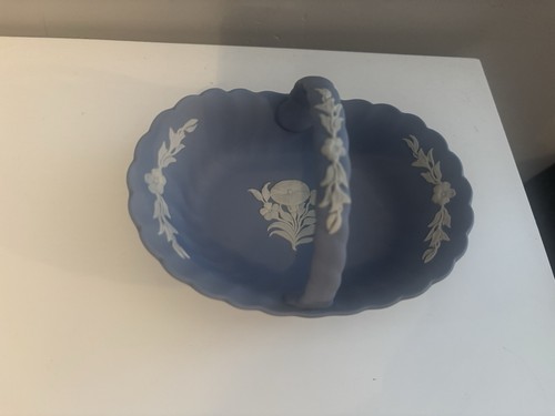 Wedgwood blue jasperware - jasperware, oval