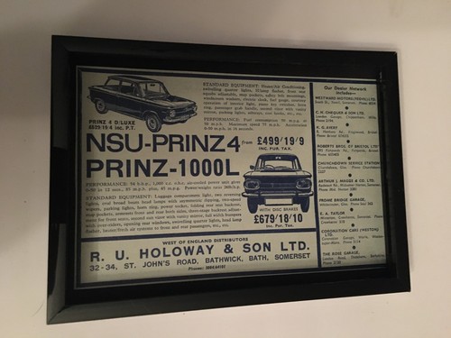 Nsu prinz 1000l 1964 - nsu,
