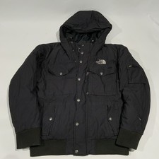 North Face Sz M Black Gotham Goose Down HyVent Hooded 90’s Jacket Coat Parka