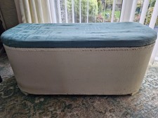 Lloyd loom style ottoman - loom,