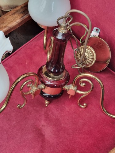 Vintage arm wood brass - 3,