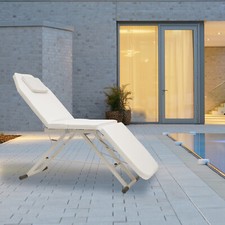 White Salon Beauty Recliner