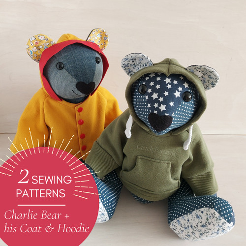 Teddy bear sewing - teddy, with