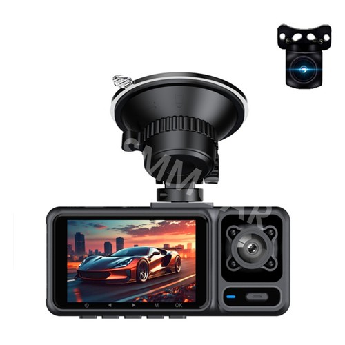 Three lens car dvr dash - three, cam