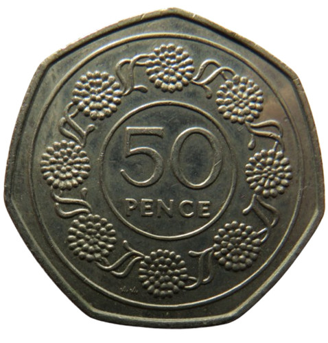 1988 gibraltar 50p - gibraltar, fifty