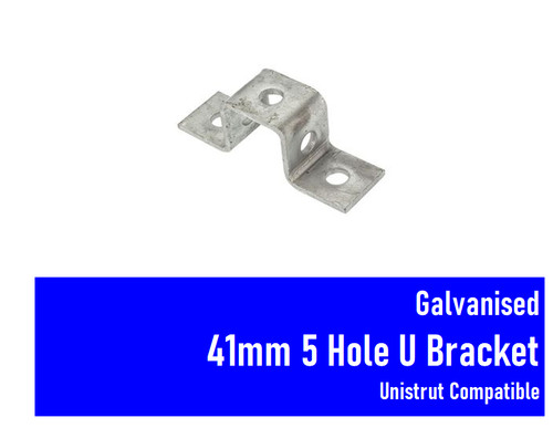 Galvanised hole bracket - hole,