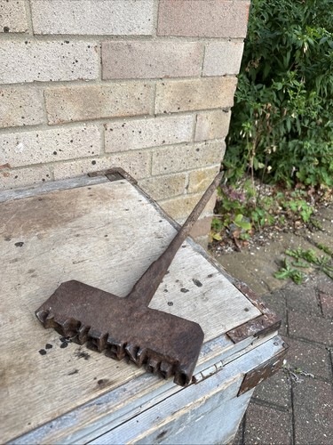 Antique cast iron branding - iron,
