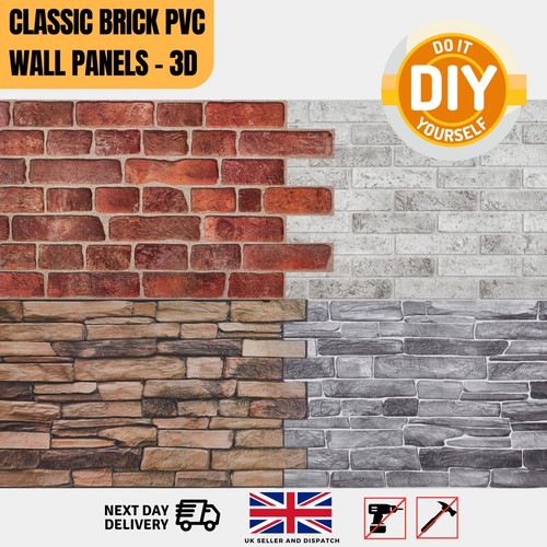 Brick effect wall panel - 3d,