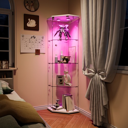 Corner glass display - glass,