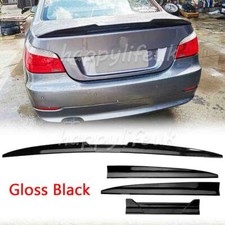For BMW 5 SERIES E60 Saloon Rear Trunk Lip Spoiler Boot Wing Adjustable Glossy