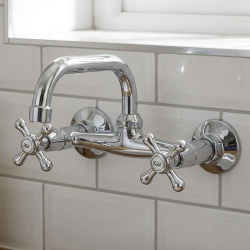 Wall mounted kitchen mixer tap - kitchen,