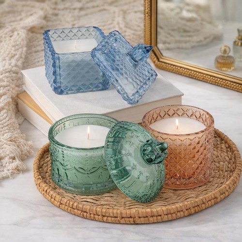 Glass jar candle luxury - jar,