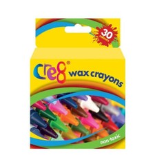 Assorted Pack of 30 Wax Crayons Kids Toy Colours Childrens Classroom Crayon.