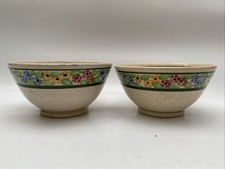 Antique Spongeware Bowls Rare