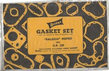 Raleigh Moped RM1/RM2 Britax Gasket Set 1958 to 1960 (NOS)