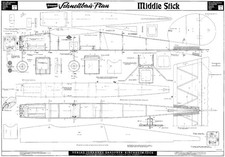 Graupner middle stick with parts shown