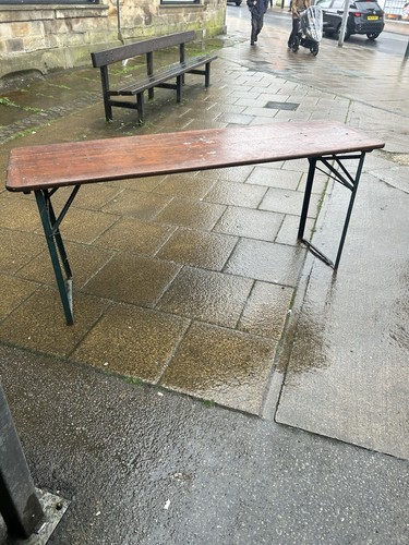 Vintage trestle table - trestle,
