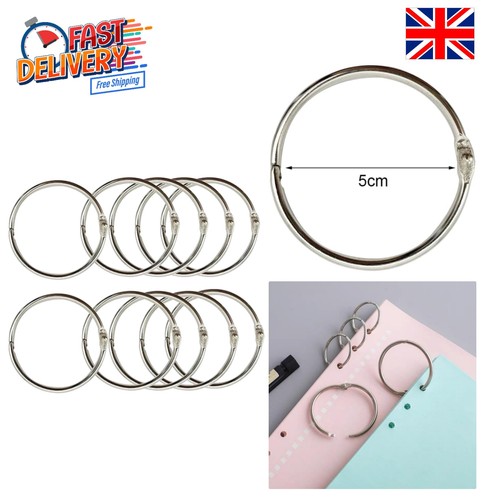 12pack 5cm large binder rings - 5cm,