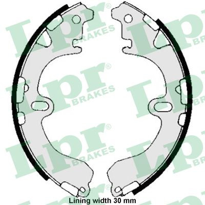 Lpr 05810 brake shoe set - 05810,