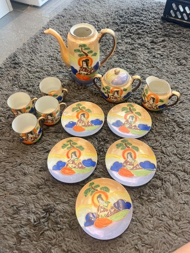 Antique japanese geisha tea - antique,