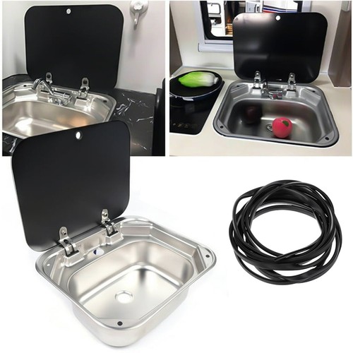 Stainless steel square sink - stainless,