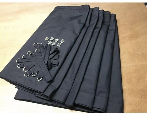Camper van curtains - van, black