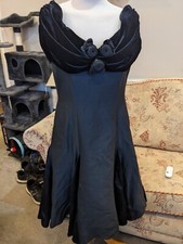 After Six Ronald Joyce Gorgeous 40s Style Little Black Dress Size 14