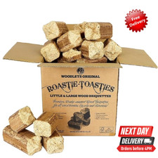 Roastie-Toasties Heat Logs - 14.5kg Box Ultra Dry Compressed Logs