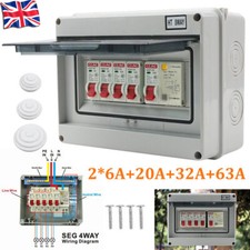 4 Way Consumer Unit fuse box 4