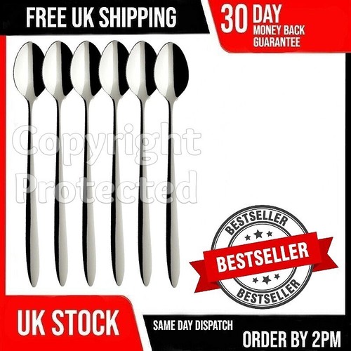 Ice cream spoons - cream, long
