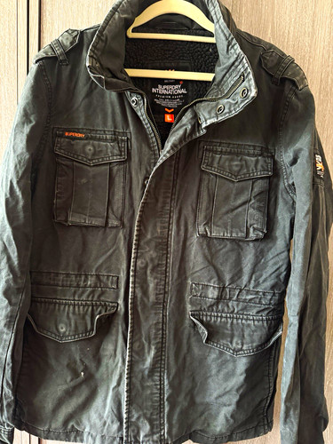Superdry men black military - black,