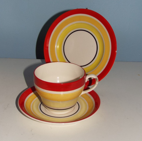 Grays pottery banded breakfast - pottery,