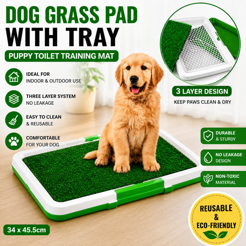 Dog grass pad tray - tray, puppy