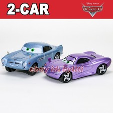 2-PACK Mattel Disney Pixar Cars 2 Finn McMissile Holley Shiftwell 1:55 Diecast