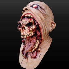 Halloween Bloody Zombie Mask Horrible Latex Scary Full Head Costume Cosplay Prop