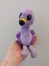 Ty Beanie Boo Rare Fifi Flamingo Claire’s Exclusive Soft Toy Glitter Eyes Plush