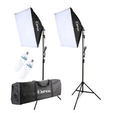 2x 135W Softbox Continuous Lighting Kits Photo Studio Photography w/ Light Stand