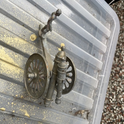 Brass vintage military - military, cannon