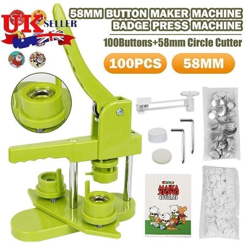 Badge maker machine making - maker, pin