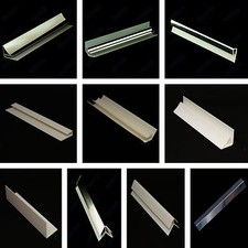 White or Chrome Bathroom Kitchen PVC Cladding Wall Ceiling Trims 5mm All Types