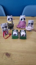 Sylvanian Families Chestnut Raccoon Family Used Read Description 
