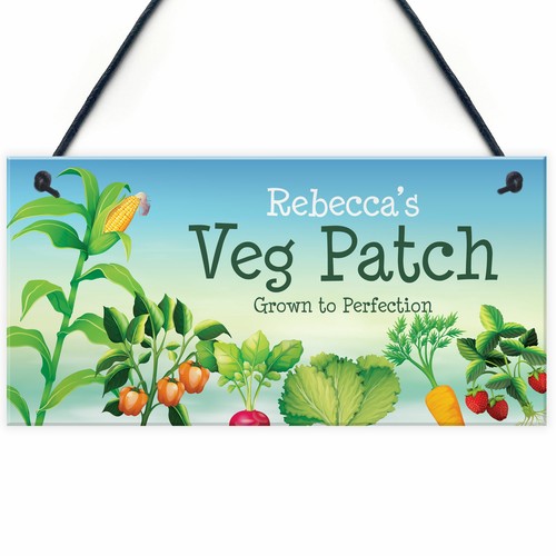 Personalised veg patch sign - personalised,