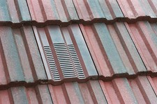 Roof Tile Vent for Marley Ludlow Plus and Redland 49 - Granular Brown, Red, Grey