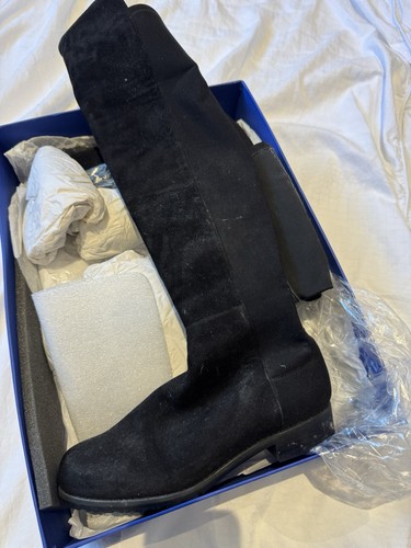 Stuart weitzman black suede - stuart,